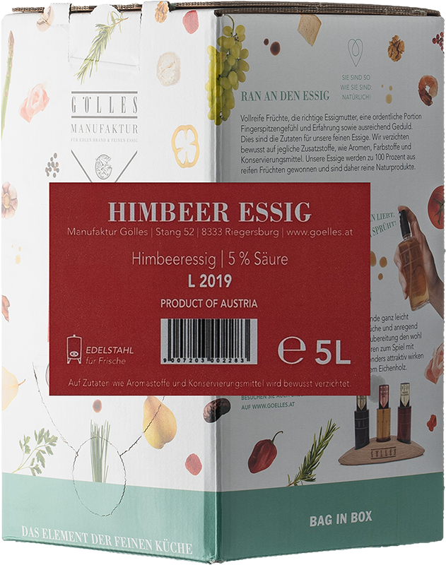 Himbeer Essig Bag in Box Himbeer Essig Bag in Box