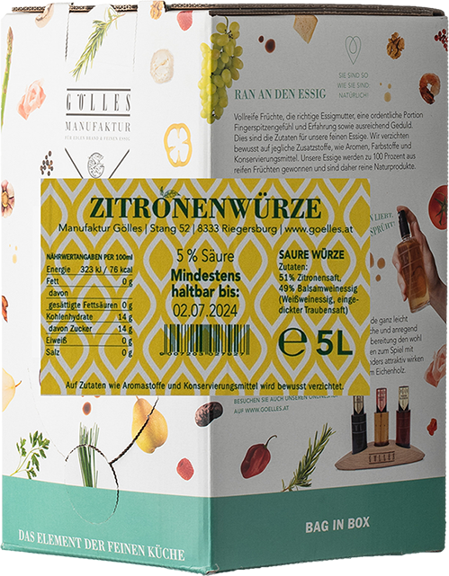 Zitronen Würze Bag in Box Zitronen Würze Bag in Box