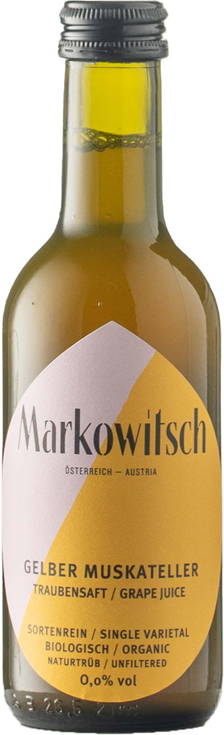 Gelber Muskateller Traubensaft naturtrüb 0,0% Gelber Muskateller Traubensaft naturtrüb 0,0%