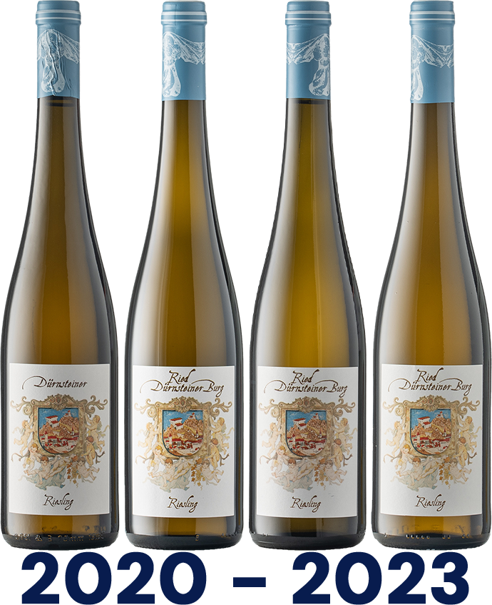 Vertikale: Riesling Dürnsteiner Burg Reserve