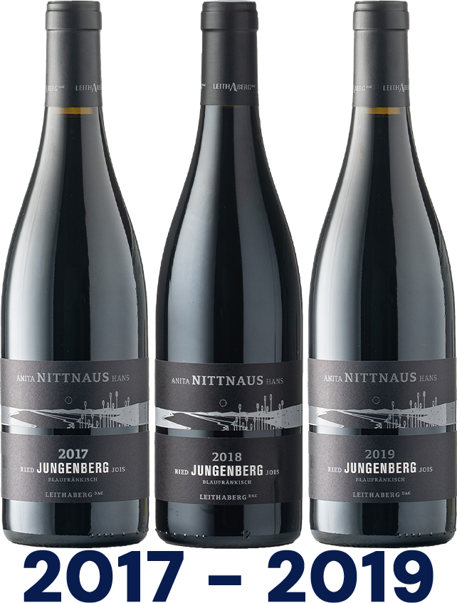 Vertikale: Blaufränkisch Ried Jungenberg Leithaberg DAC Vertikale: Blaufränkisch Ried Jungenberg Leithaberg DAC