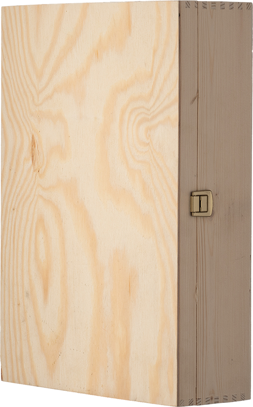 Holzkiste für 3 Flaschen 0,75 Liter