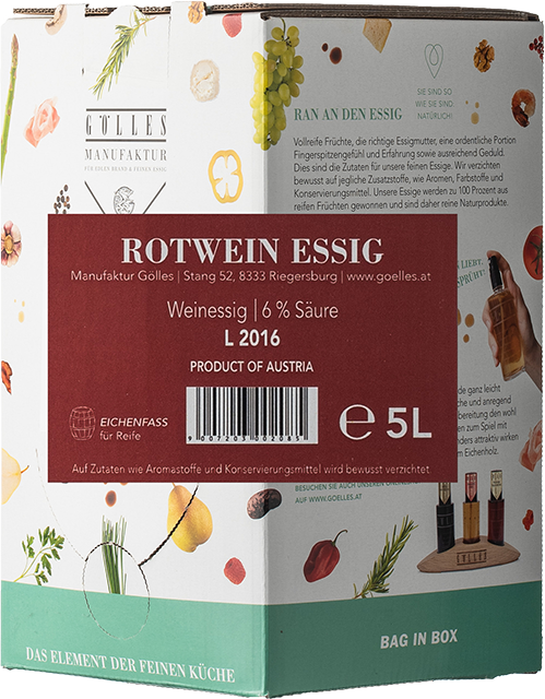 Rotwein Essig Bag in Box