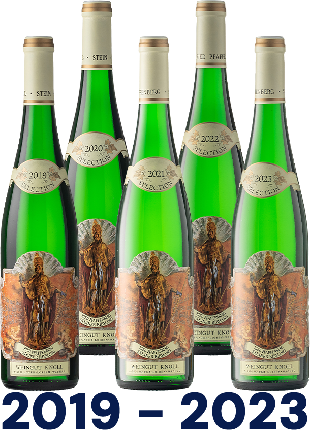 Vertikale: Riesling Ried Pfaffenberg Selection