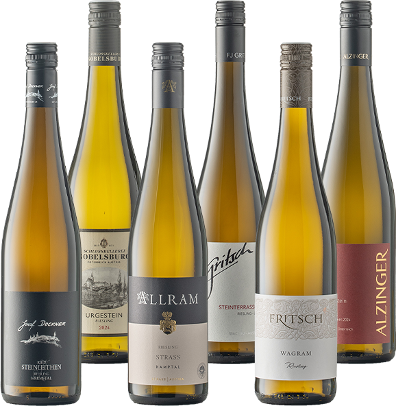 Weinset: Riesling Österreich