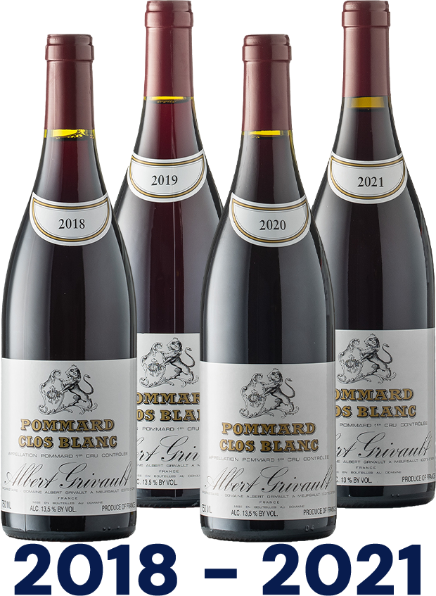 Pommard Vertikale: Clos Blanc 1er Cru Pommard Vertikale: Clos Blanc 1er Cru