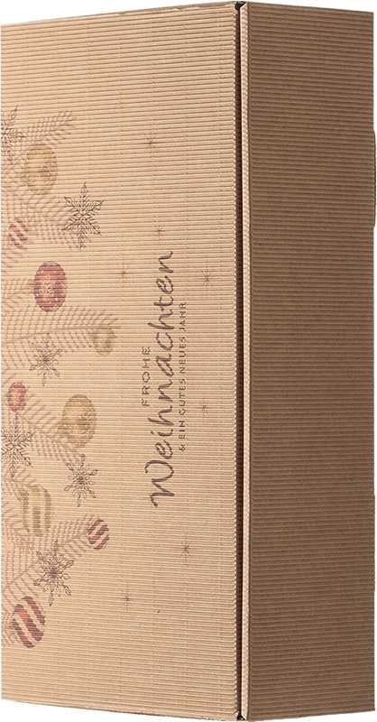 Geschenkkarton Weihnachten für 2 Flaschen 0,75 Liter